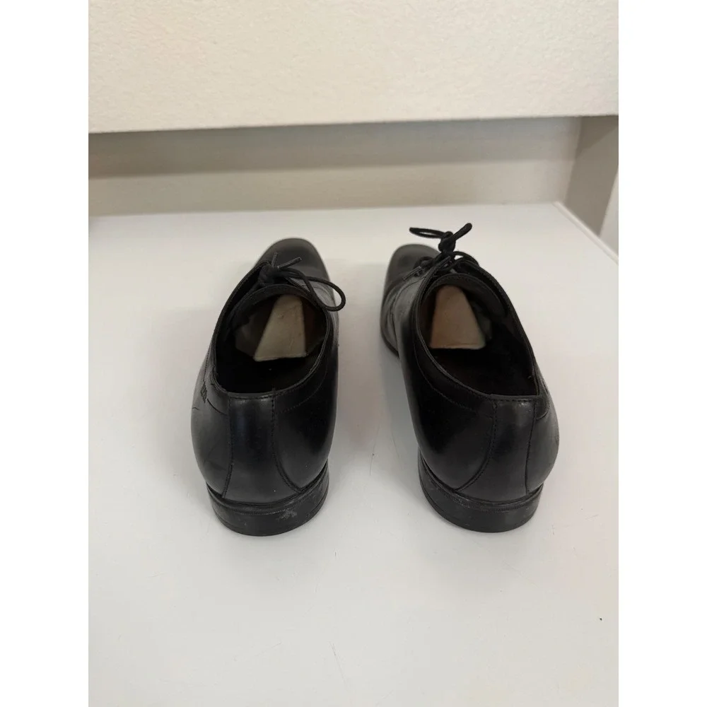 Hugo Boss Mens Black Leather Derby Dress Shoes 50234066 Size 8.5